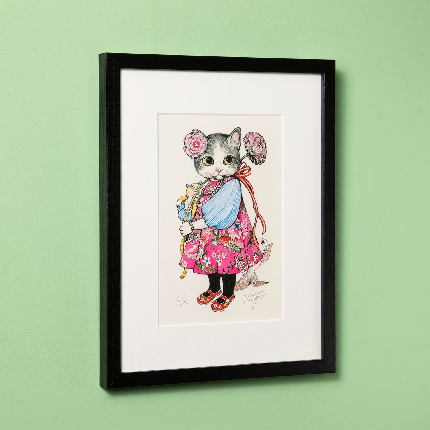 新品】複製画 ヒグチユウコ ボリス雑貨店 星あそび(シリアルNO.10番台