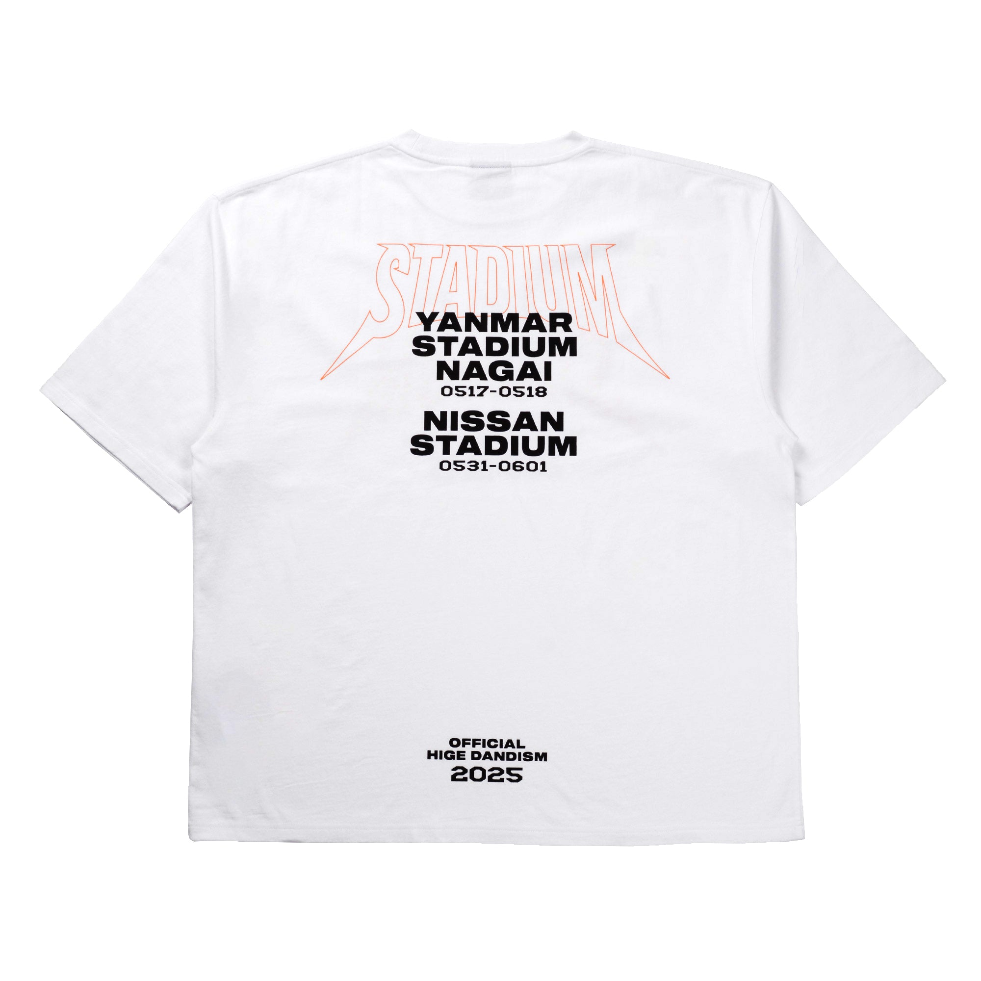 STADIUM Tシャツ ホワイト – Official髭男dism ONLINE STORE