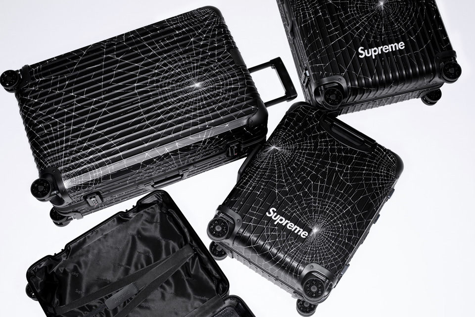 Supreme / RIMOWA」第2弾はブラック スパイダーウェブデザイン表現