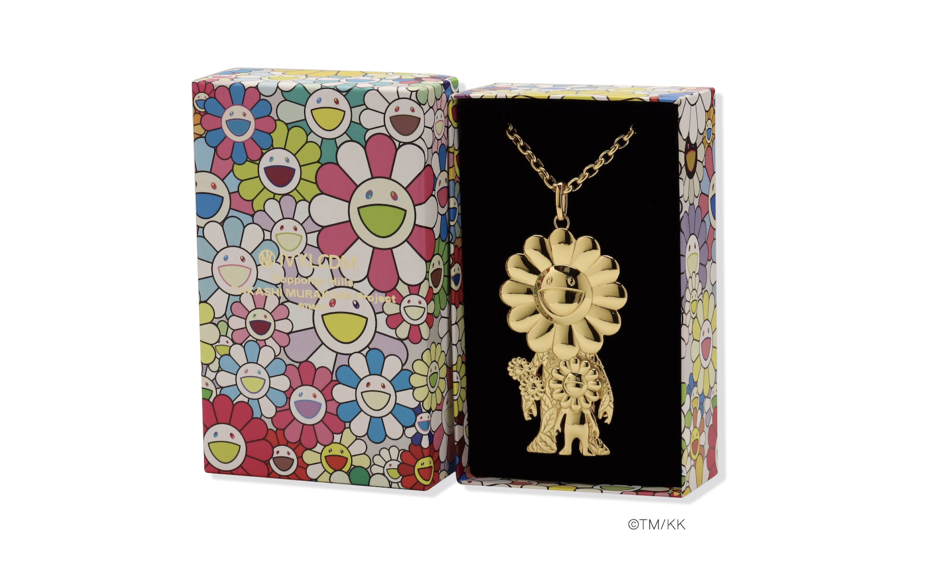 村上隆「お花の親子」、宝飾職人チームがペンダントネックレスに