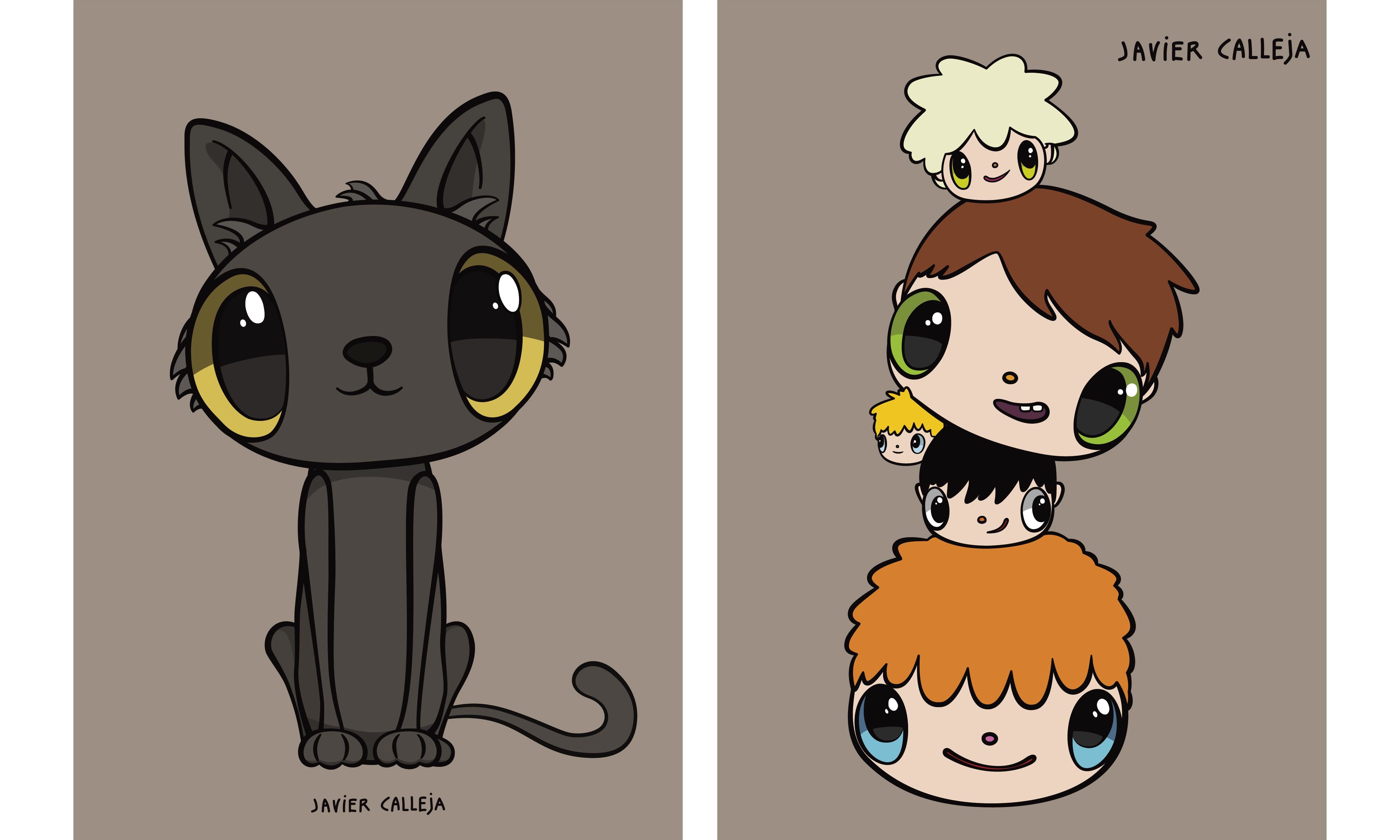 Javier Calleja 猫 ハビアカジェハ 真作 希少 スペイン出身