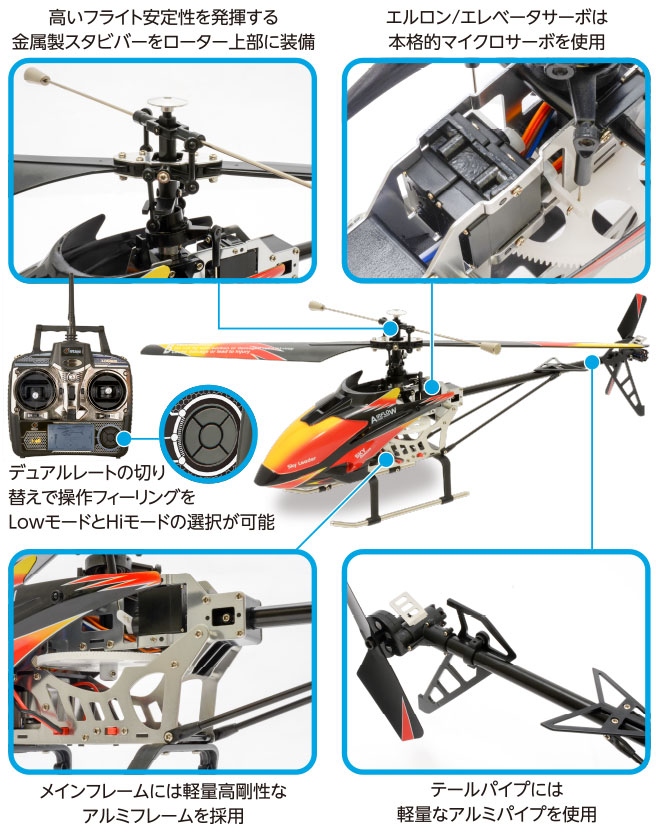 ラジコンヘリ ALZRC Devil 505 FAST RCヘリコプター スーパーコンボ