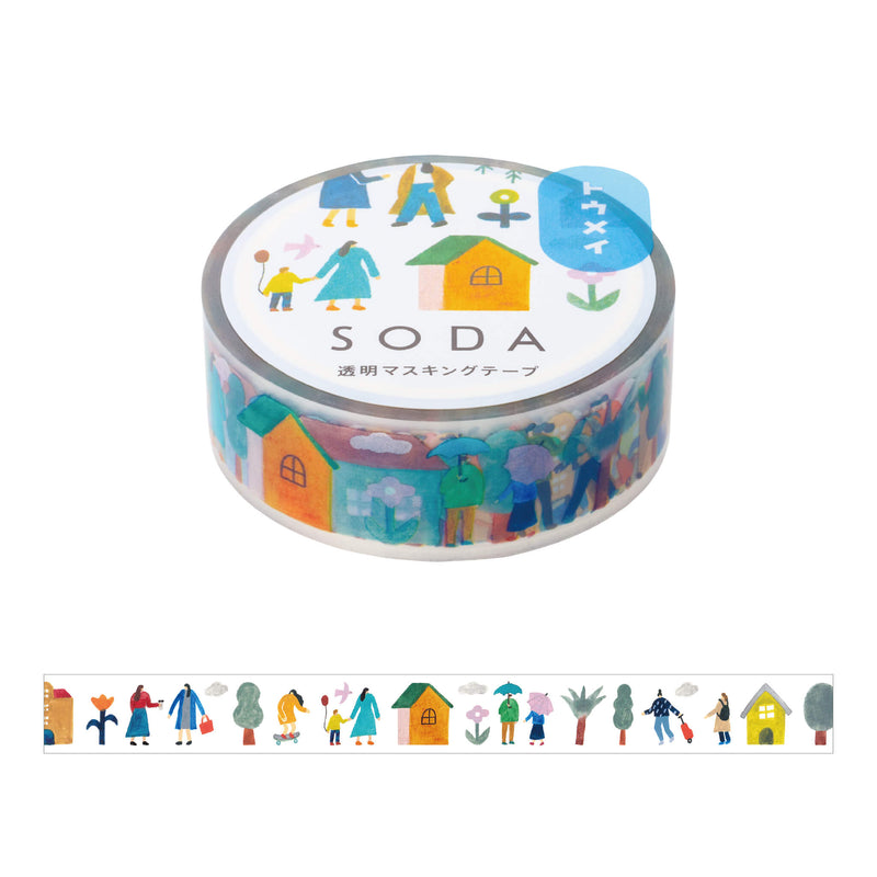 SODA ライフ(15mm) CMT15-016 透明 マスキングテープ｜HITOTOKI公式