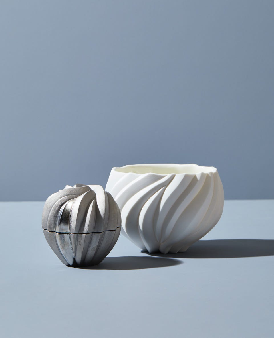 白磁水指(高橋 奈己)｜ギャラリージャパン - 陶芸 高橋奈己 『 白磁