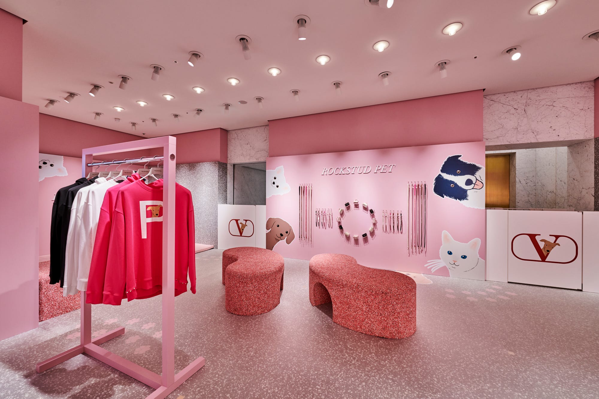 VALENTINO スタッズ リード ペット リード 新品 未使用 赤 VALENTINO