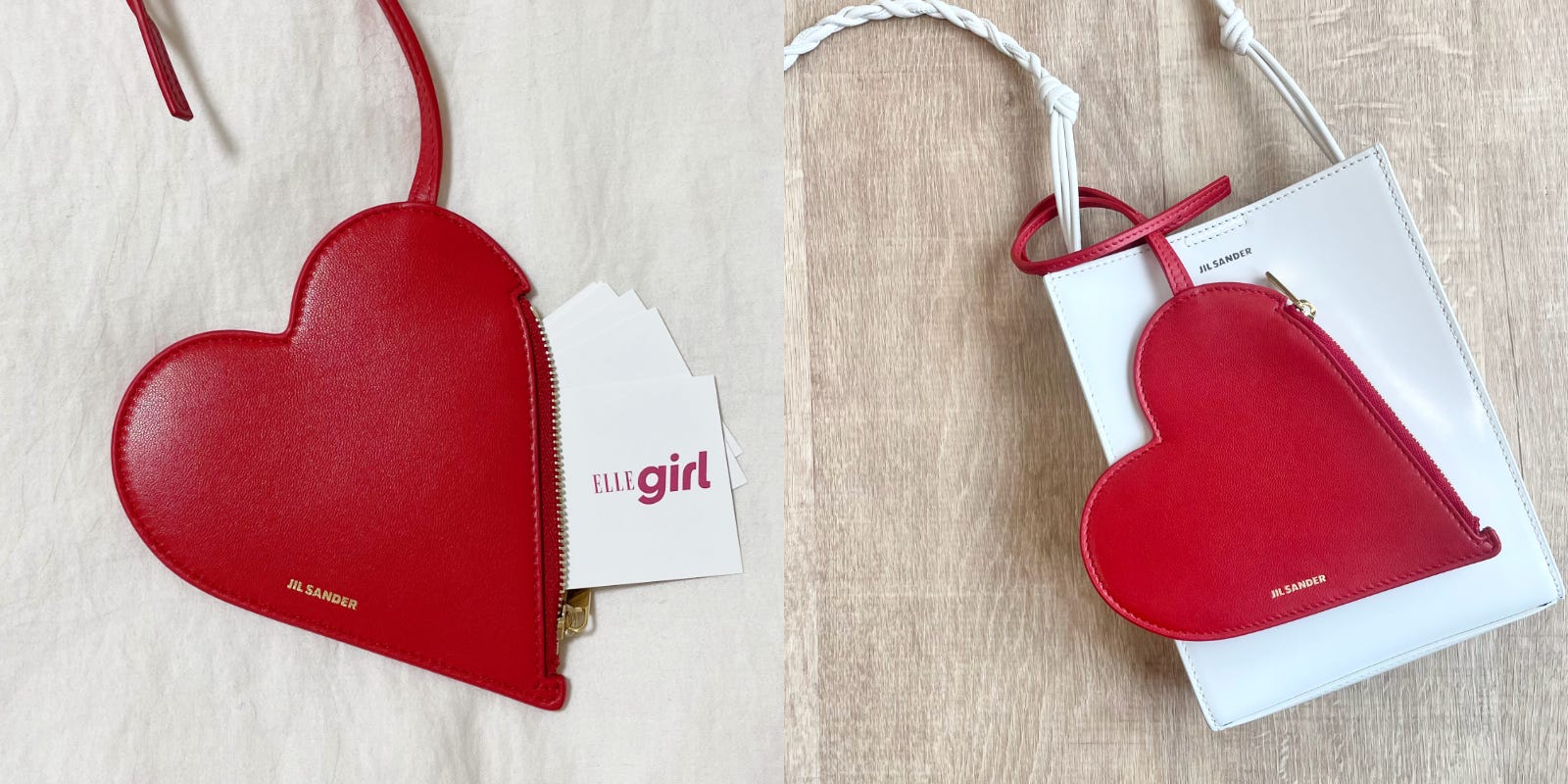 jilsanderハート型 ケース ポーチ バッグチャーム EDITOR'S EYE】乙女