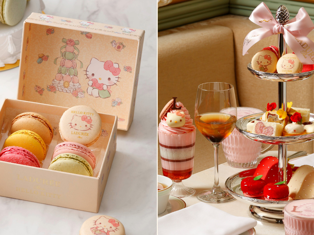 ラデュレ」とハローキティが特別なコラボスイーツを発売。日比谷店限定