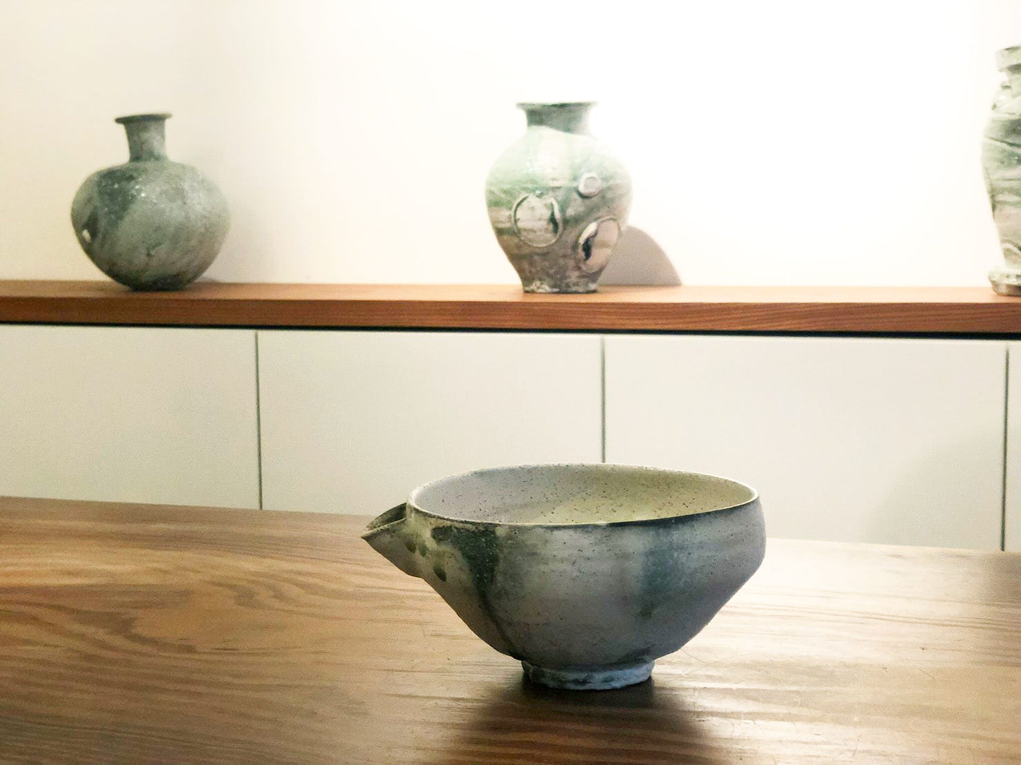 辻村唯 自然釉大鉢 陶芸家 深鉢 8寸以上 ボウル 大皿 丼 辻村唯 自然釉