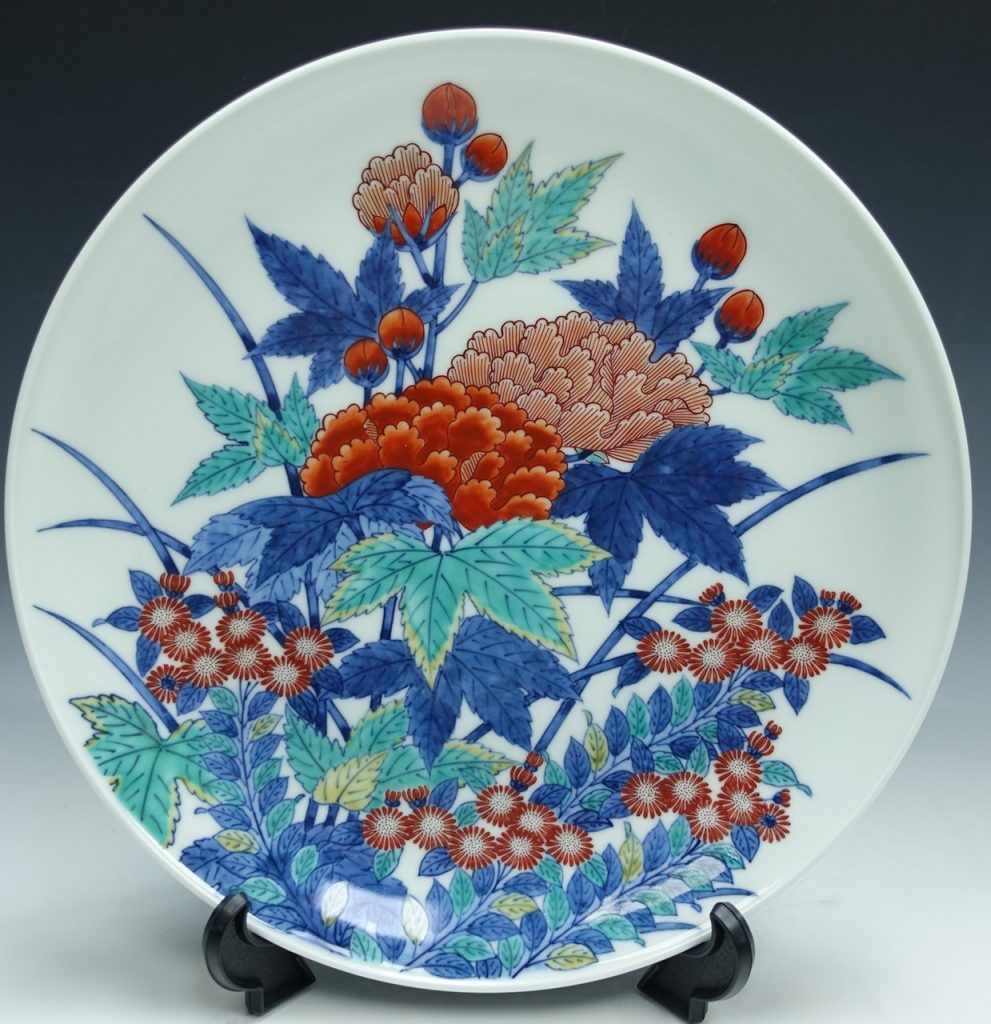 十三代 今右衛門 錦苺絵珈琲碗 デミタス 人間国宝 B 十