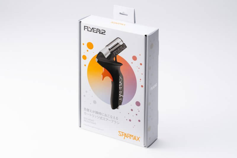 アネスト岩田株式会社さま「SPARMAX® FLYER-SR2」のパッケージを制作