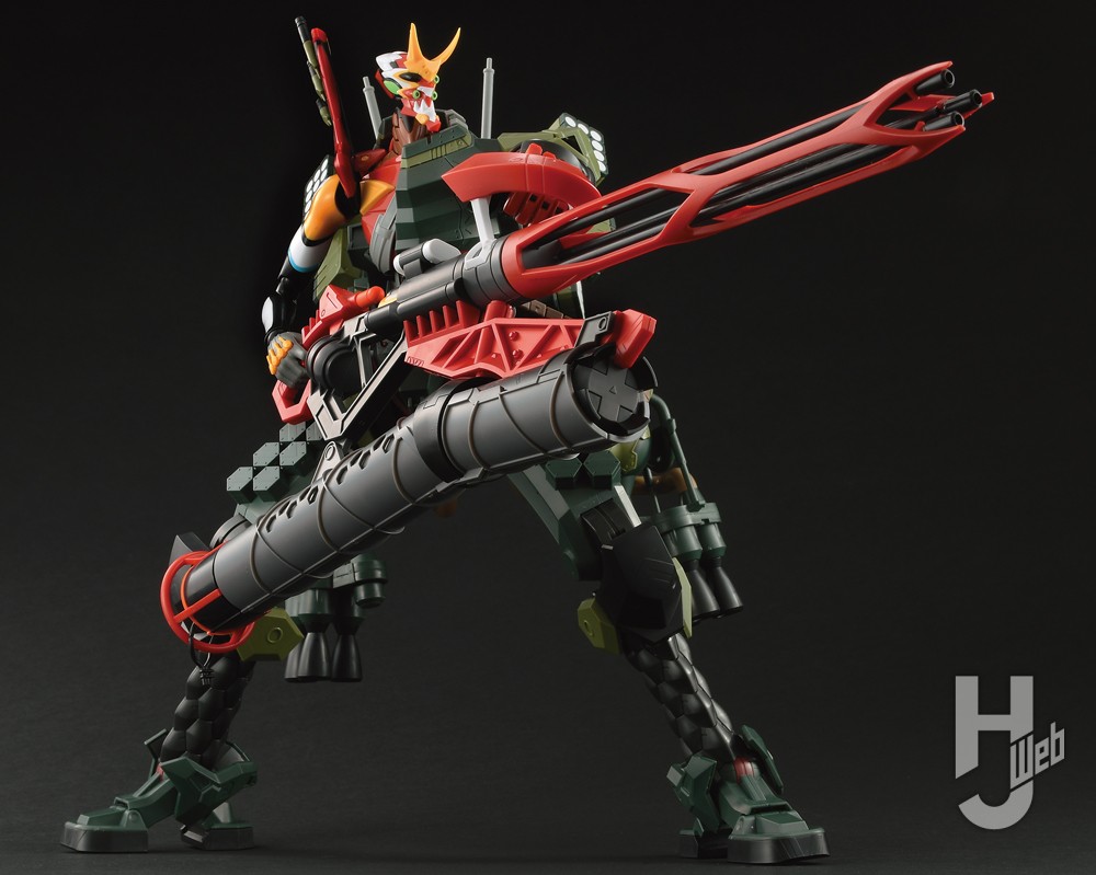 巨大キット「エヴァンゲリオン新2号機α」が全武装付属でプラキット化