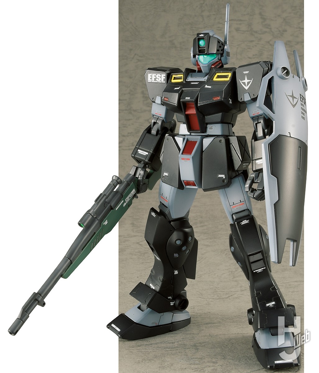 プレバン「HG ジム・スナイパーII（リド・ウォルフ機 ）」をディテール