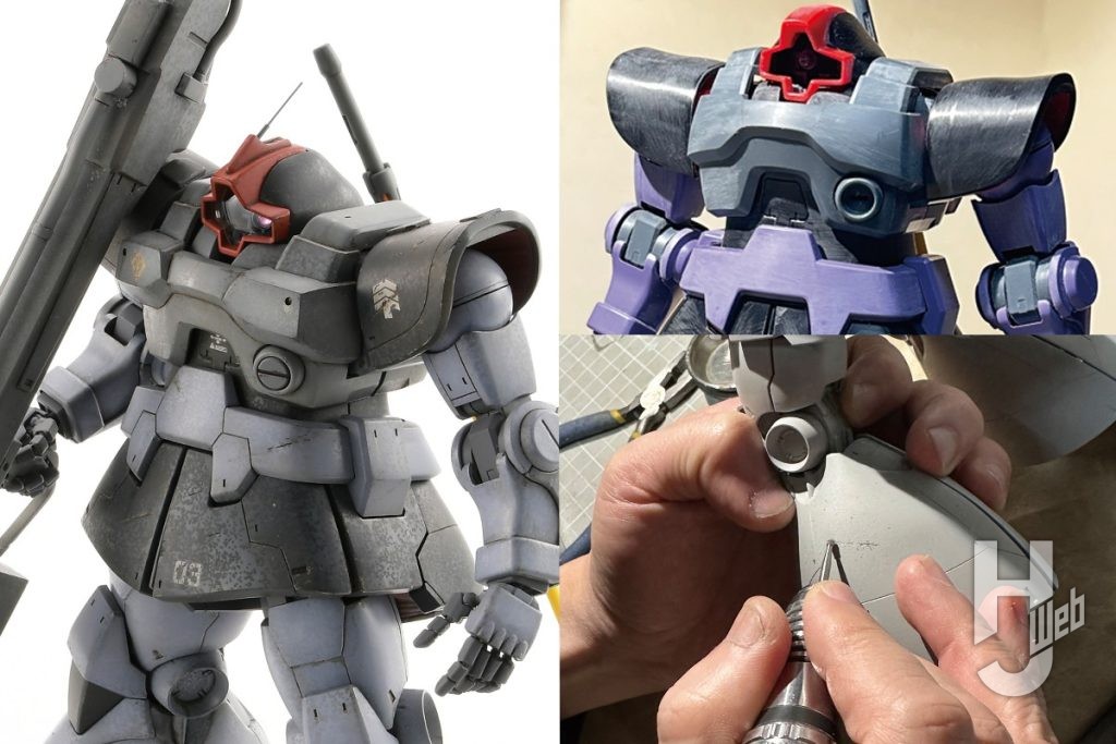 MGリック・ドムを塗装して剥がす！ 上手くいく塗装の順番で宇宙空間