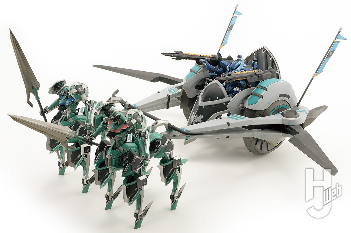 ナイツ＆マジック】MODEROID「ツェンドリンブル」キッド機＆アディ機を