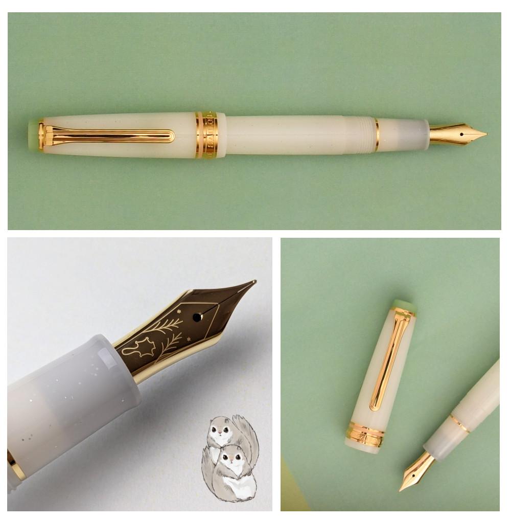 セーラー万年筆『エゾモモンガ』と『キタイワトビペンギン』ペアでペン
