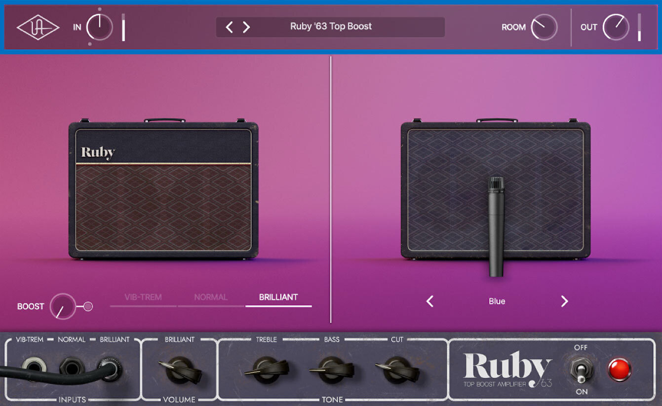 Universal Audio : UAD Ruby '63 Top Boost Amplifier を使いこなす