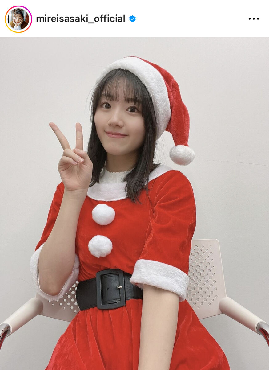 佐々木美玲 日向坂46 サンタ衣装 ランダム生写真 直筆サイン 異次元の可愛