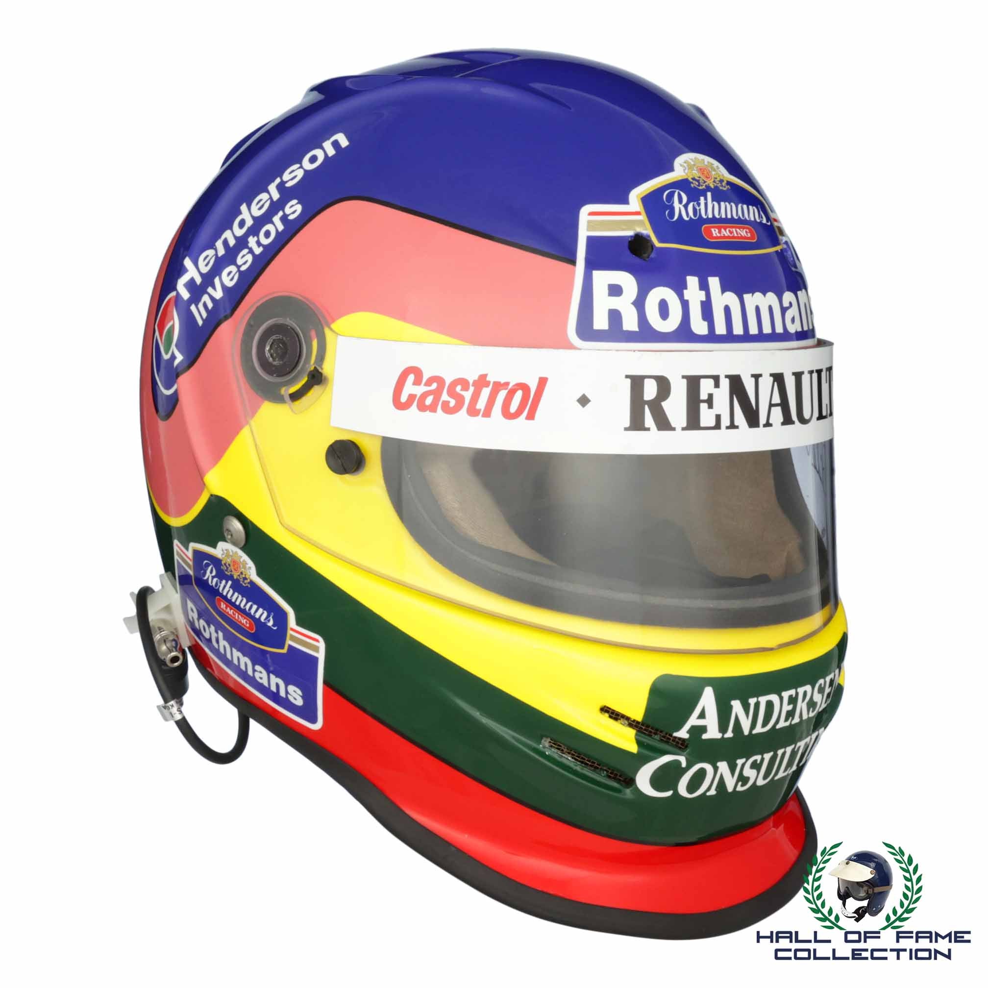 1997 Jacques Villeneuve Signed Bell Dominator Rothmans Williams Replic