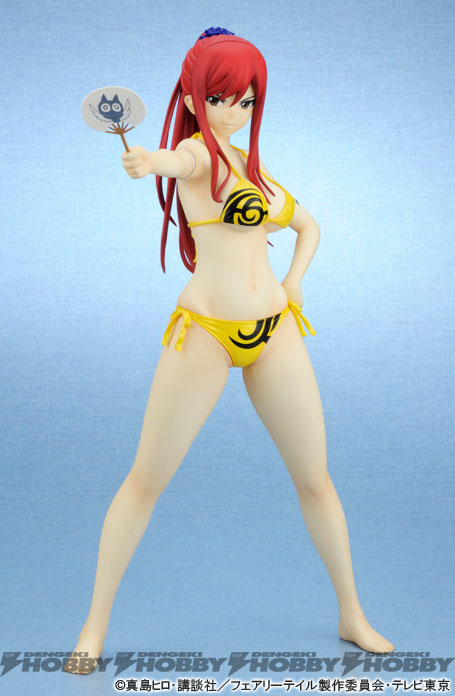 アニメ『FAIRY TAIL』のエルザ・スカーレットが巨大ソフビフィギュア