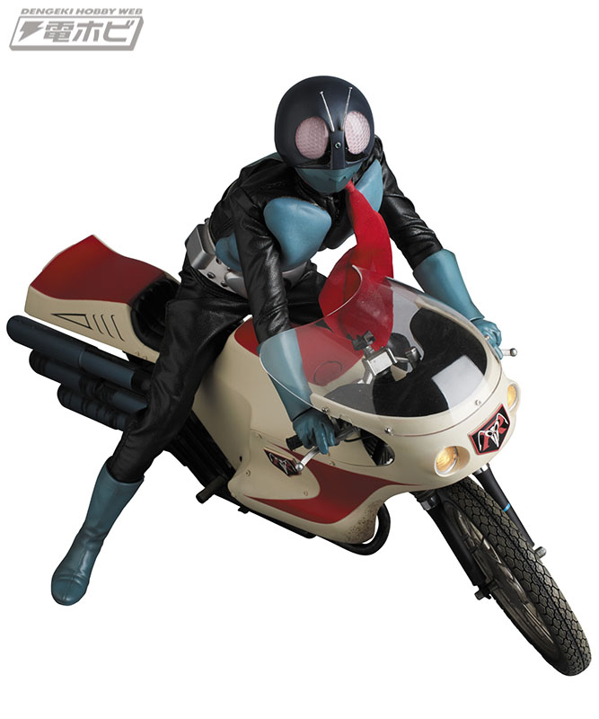 石ノ森章太郎生誕80周年！仮面ライダー旧1号とサイクロン号がセットに