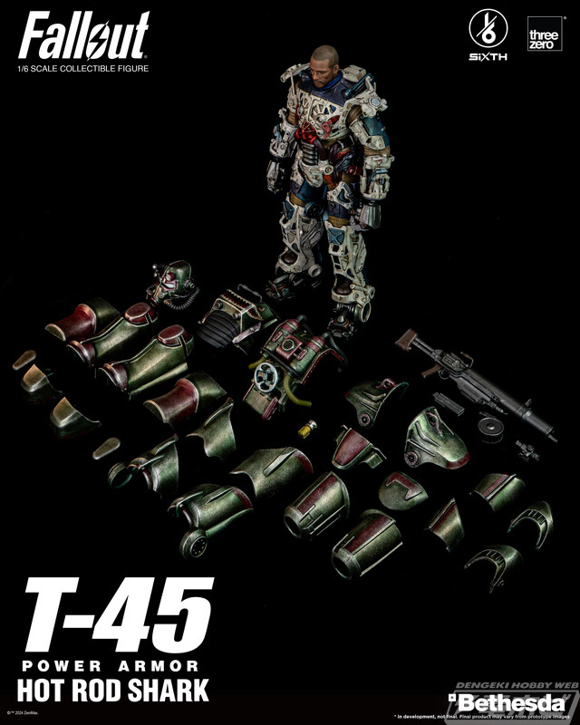 threezeroから発売された『フォールアウト』1/6 T-45 ホットロッド