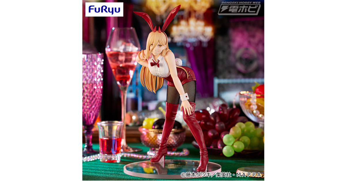 TVアニメ『チェンソーマン』バニー姿のパワーがプライズフィギュアと