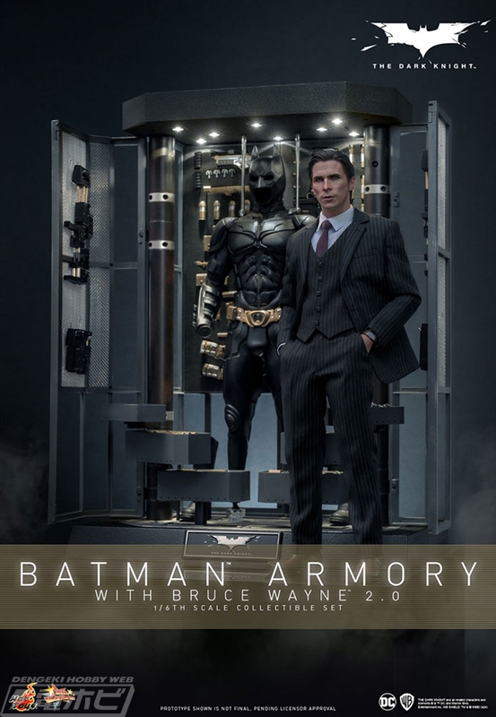 ダークナイト』ライトアップも楽しめる「バットスーツ格納庫」が登場