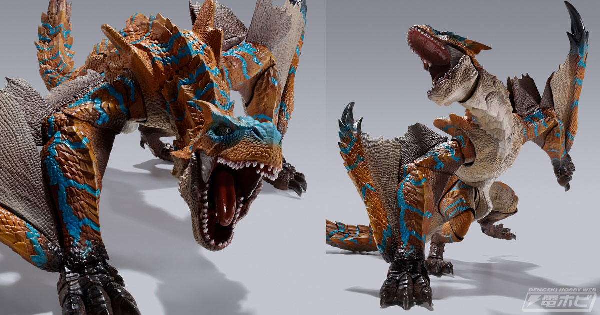 モンスターハンターライズ』ティガレックスのアクションフィギュアが