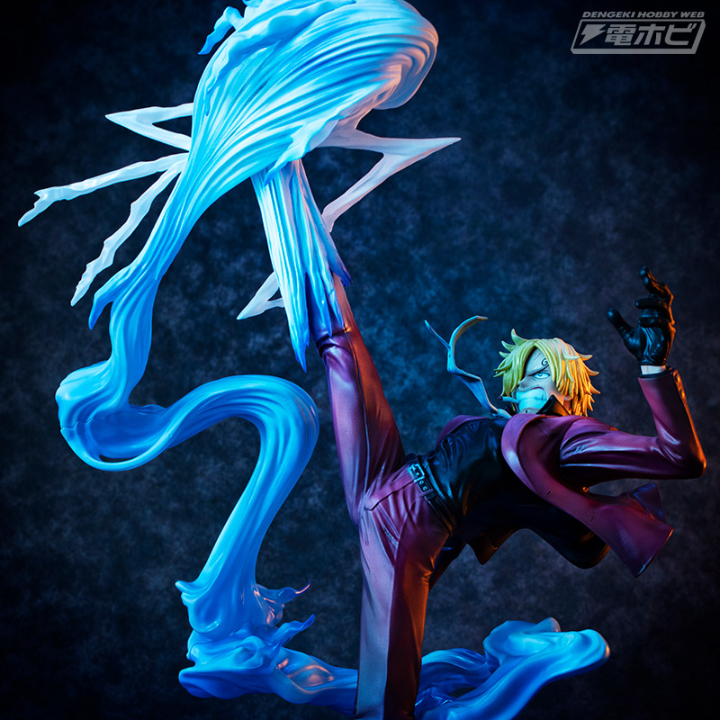 ワンピース』鬼ヶ島討ち入り時のサンジを大迫力の造形と彩色で