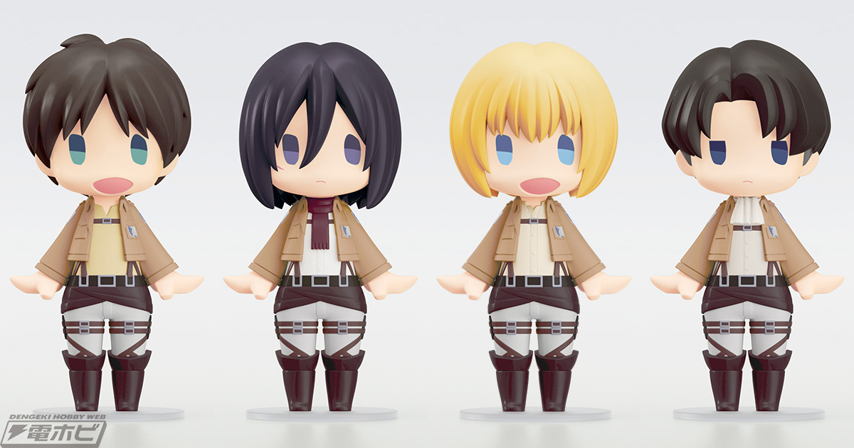 調査兵団が可愛く出陣！TVアニメ『進撃の巨人』より、エレン、ミカサ