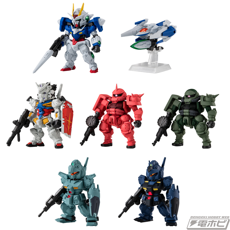 ダブルオーガンダムや白いガンダム、ジム・カスタムなどが参戦