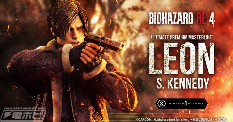バイオハザード RE:4』レオンとチェーンソー男の1/4スケールスタチュー