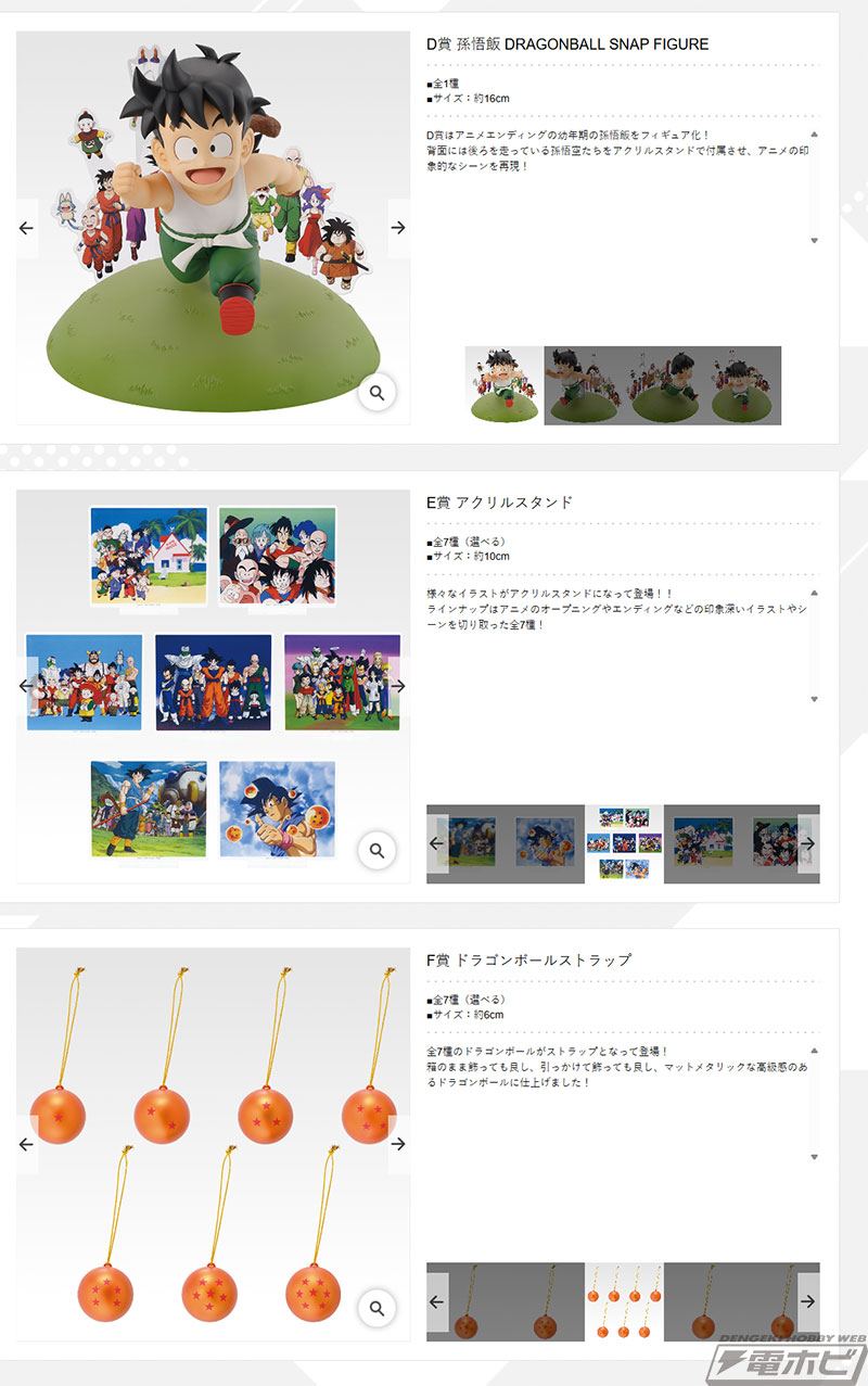 一番くじ ドラゴンボール DRAGONBALL SNAP COLLECTION2」の全