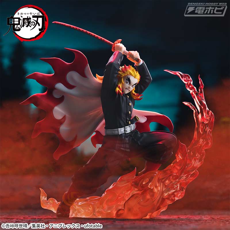 アニメ「鬼滅の刃」より炎柱「煉獄杏寿郎」と上弦の参「猗窩座」の