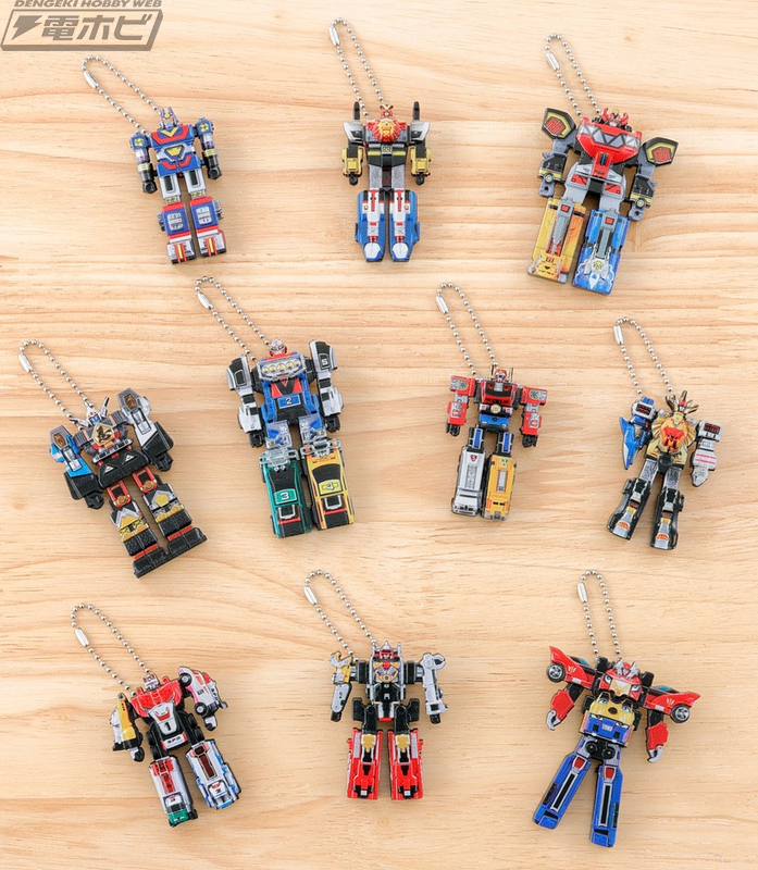 スーパー戦隊シリーズの歴代DXロボをチャーム化した新食玩「スーパー