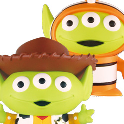 ピクサーのキャラクターたちが3体セットになった新たなプライズ