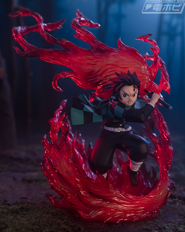 エフェクトパーツがフィギュアの迫力を演出！『鬼滅の刃』竈門炭治郎