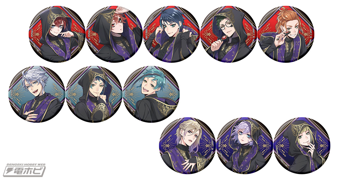 ツイステ』ホログラム仕様のガシャポン缶バッジに美形ヴィランズが