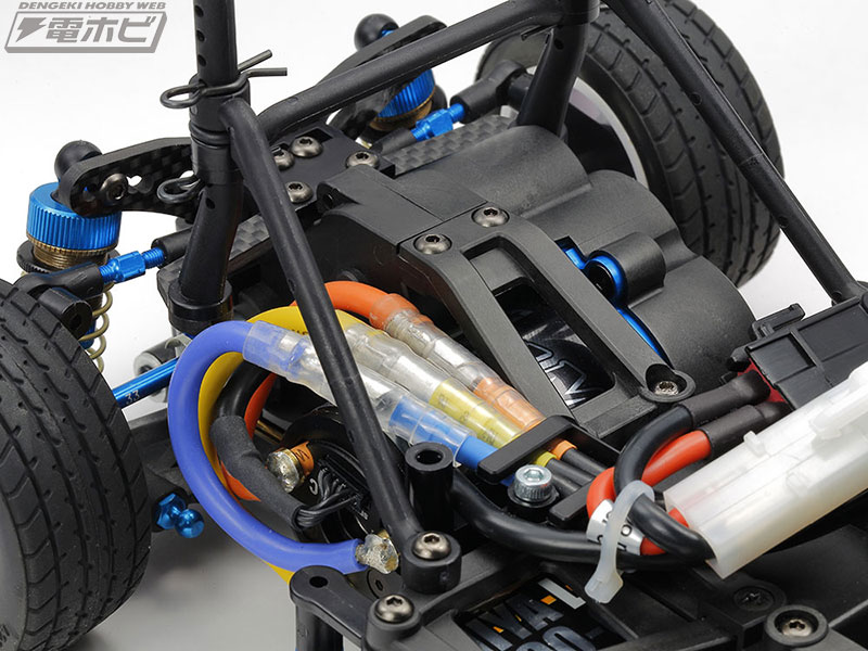 1/10電動RCカー用の後輪駆動シャーシ「M-08Rシャーシキット」がタミヤ