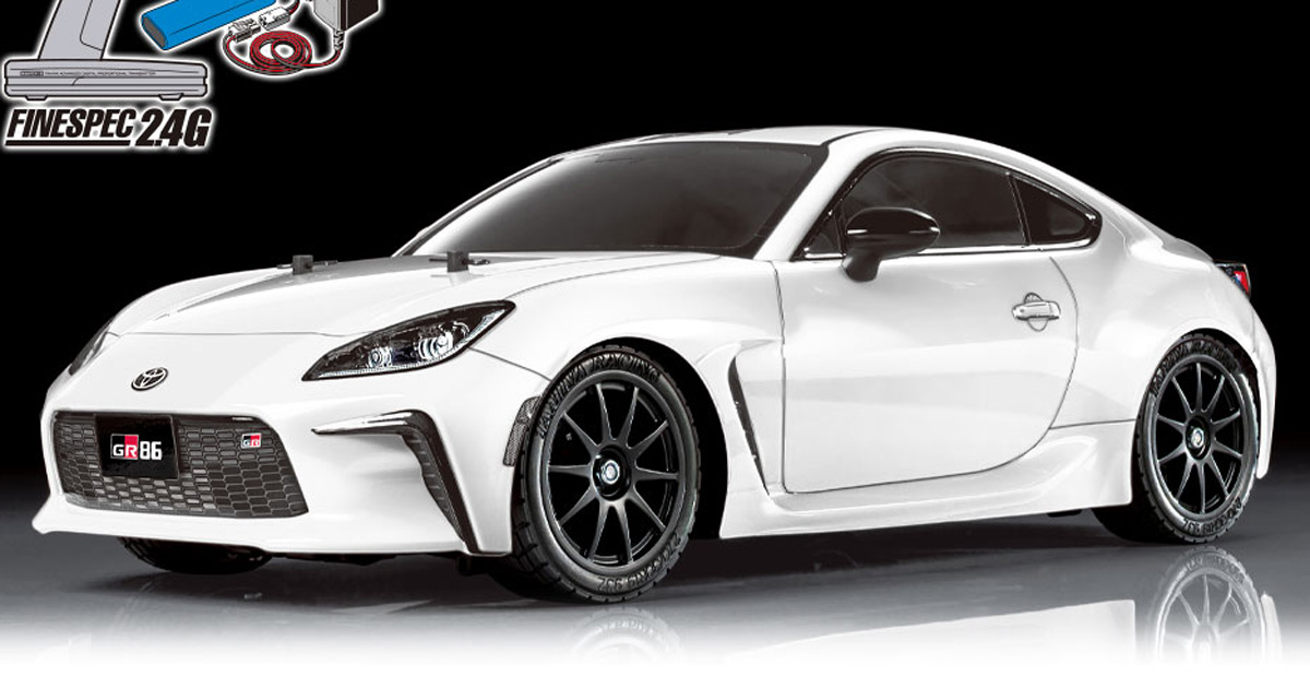 田宮模型 GR86(LEDライト付)＆プロポ＆バッテリー充電器セット 未走行品