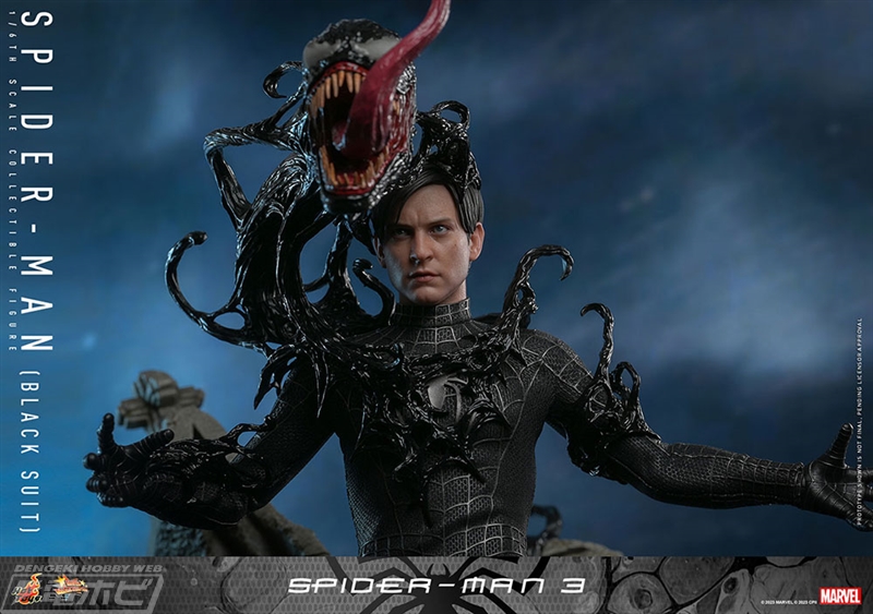 スパイダーマン3』ブラックスーツのスパイダーマンをホットトイズが1/6