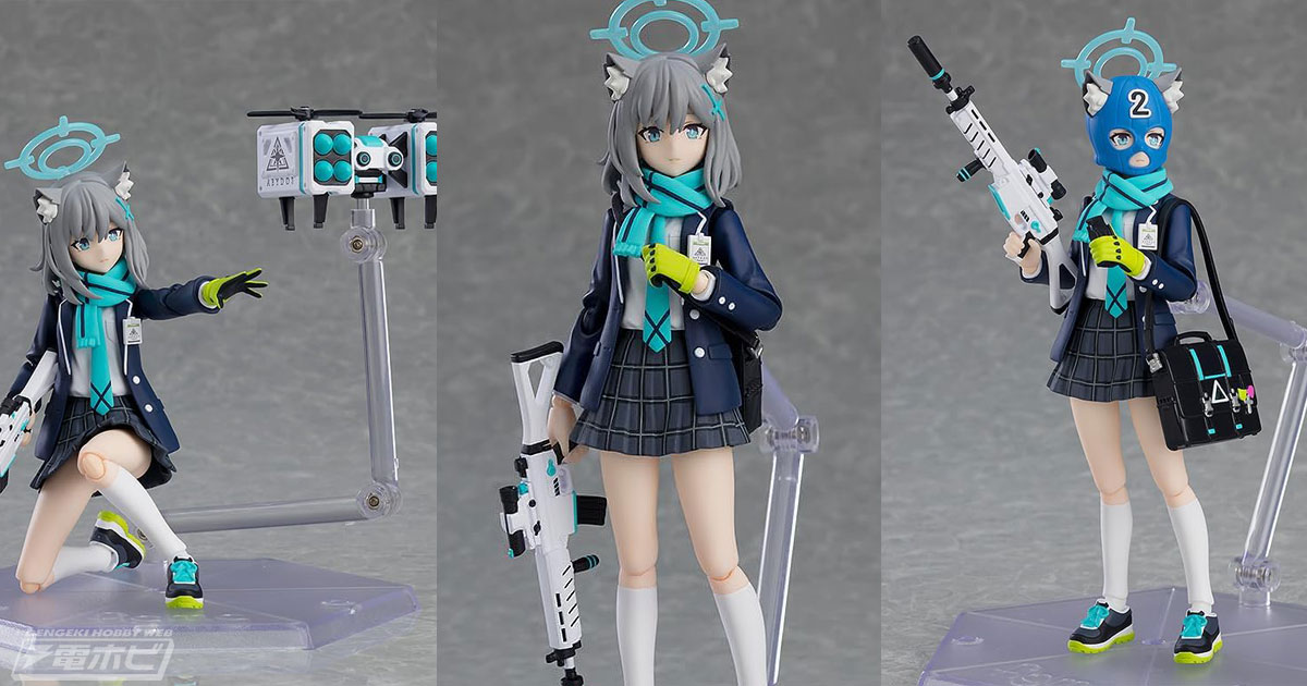 印象的な銀行強盗の場面も再現！『ブルーアーカイブ』figma 砂狼シロコ