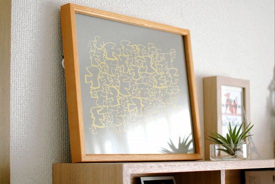 廃盤北欧暮らしの道具店 額付きシルクスクリーン 廃盤品 北欧暮らしの道具