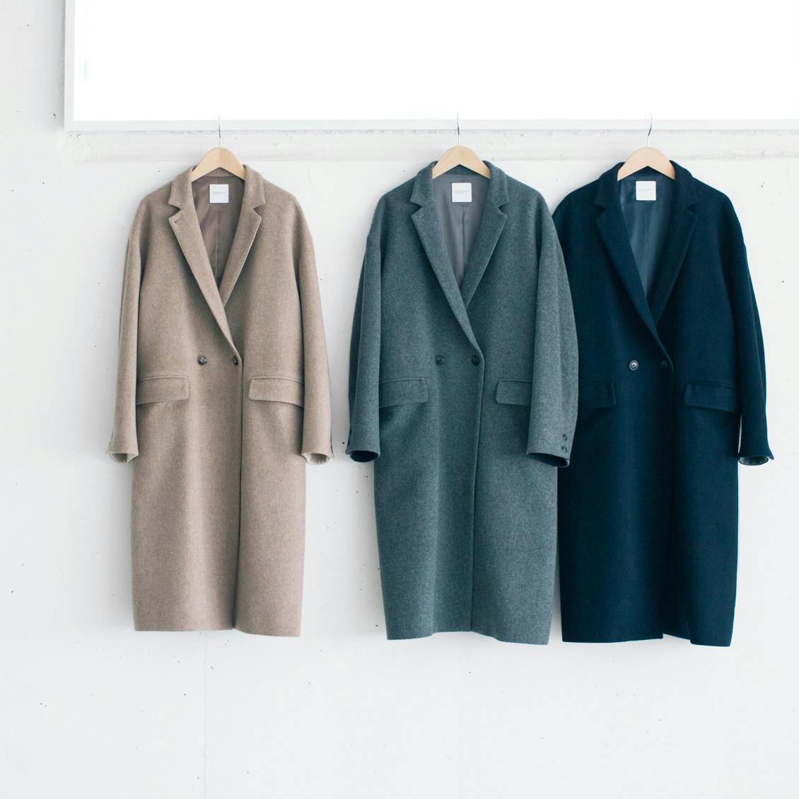 北欧暮らしの道具店 3WAYアレンジ襟のかろやかチェスターコ