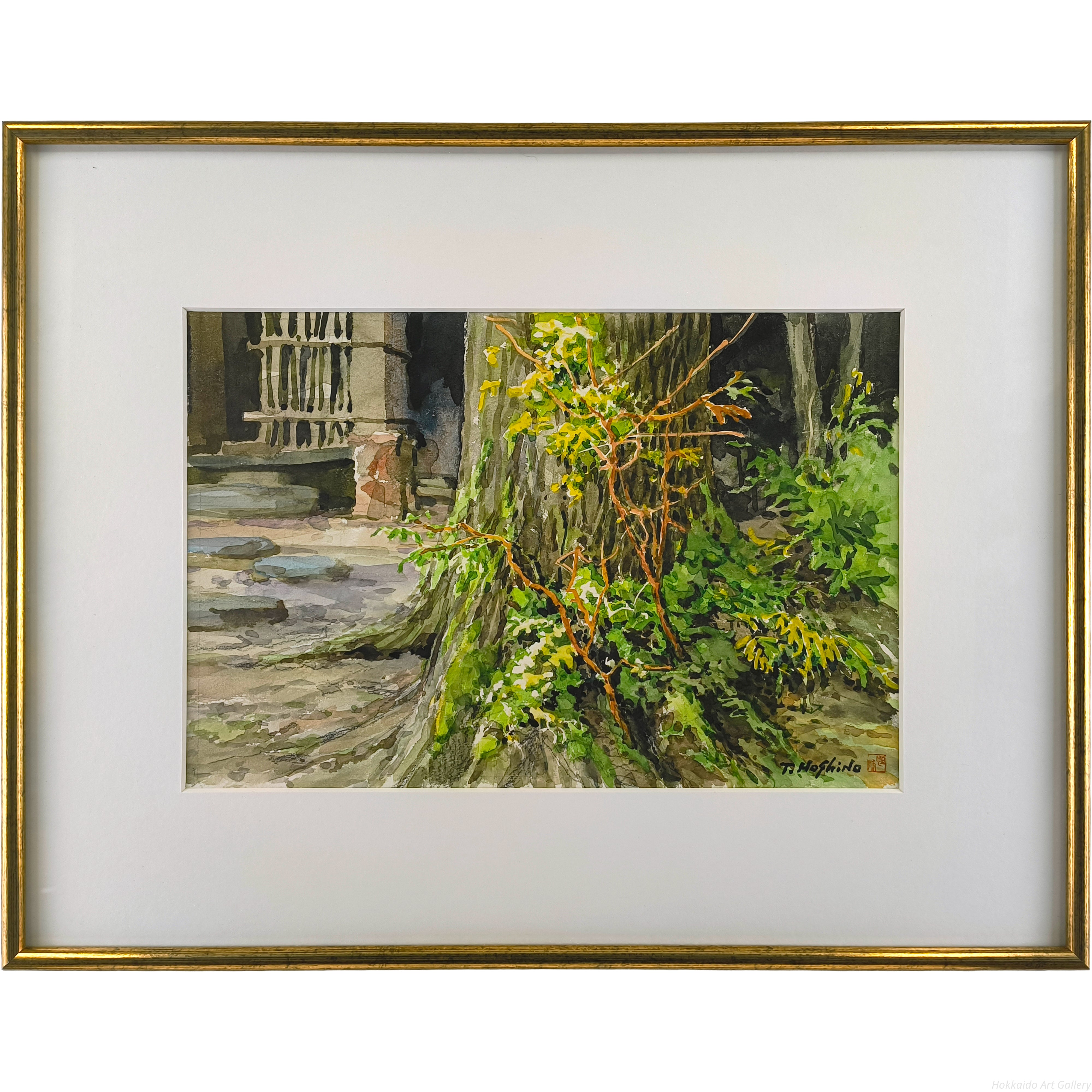 星野恒隆 『尊厳』 水彩画 - 北海道画廊