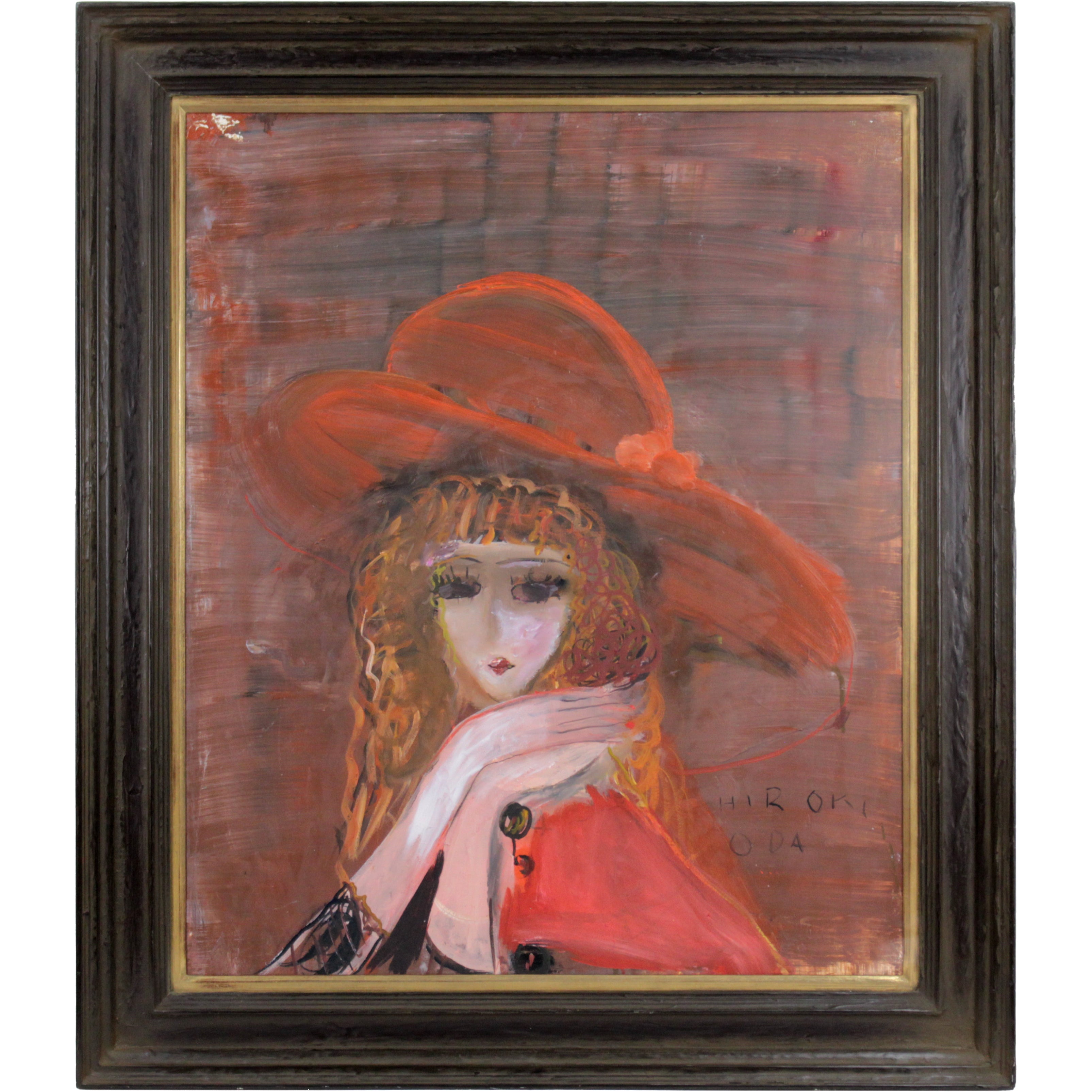 織田廣喜 『想い』 油彩画 - 北海道画廊