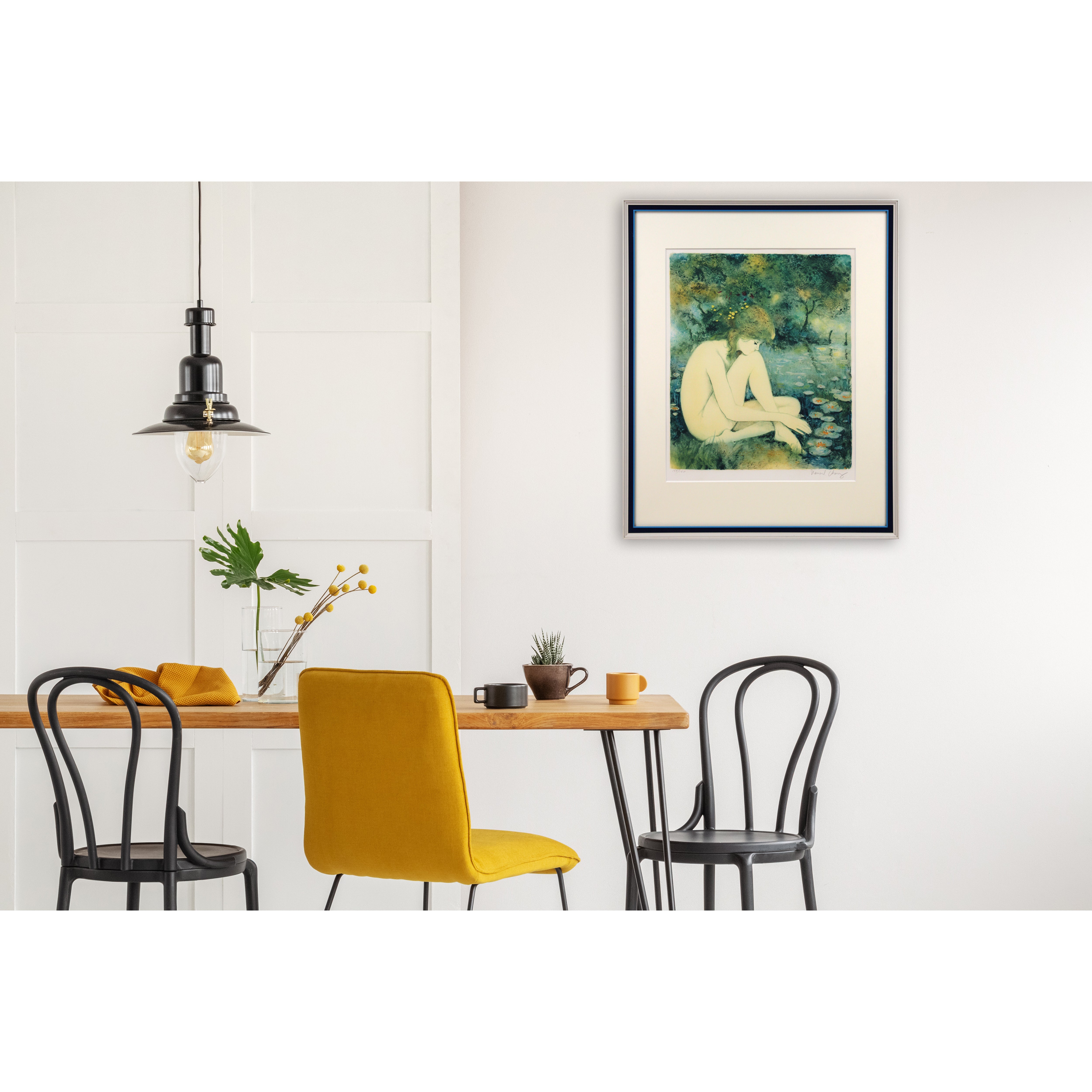 ベルナール・シャロワ「裸婦 少女」12号 リトグラフ 直筆サイン