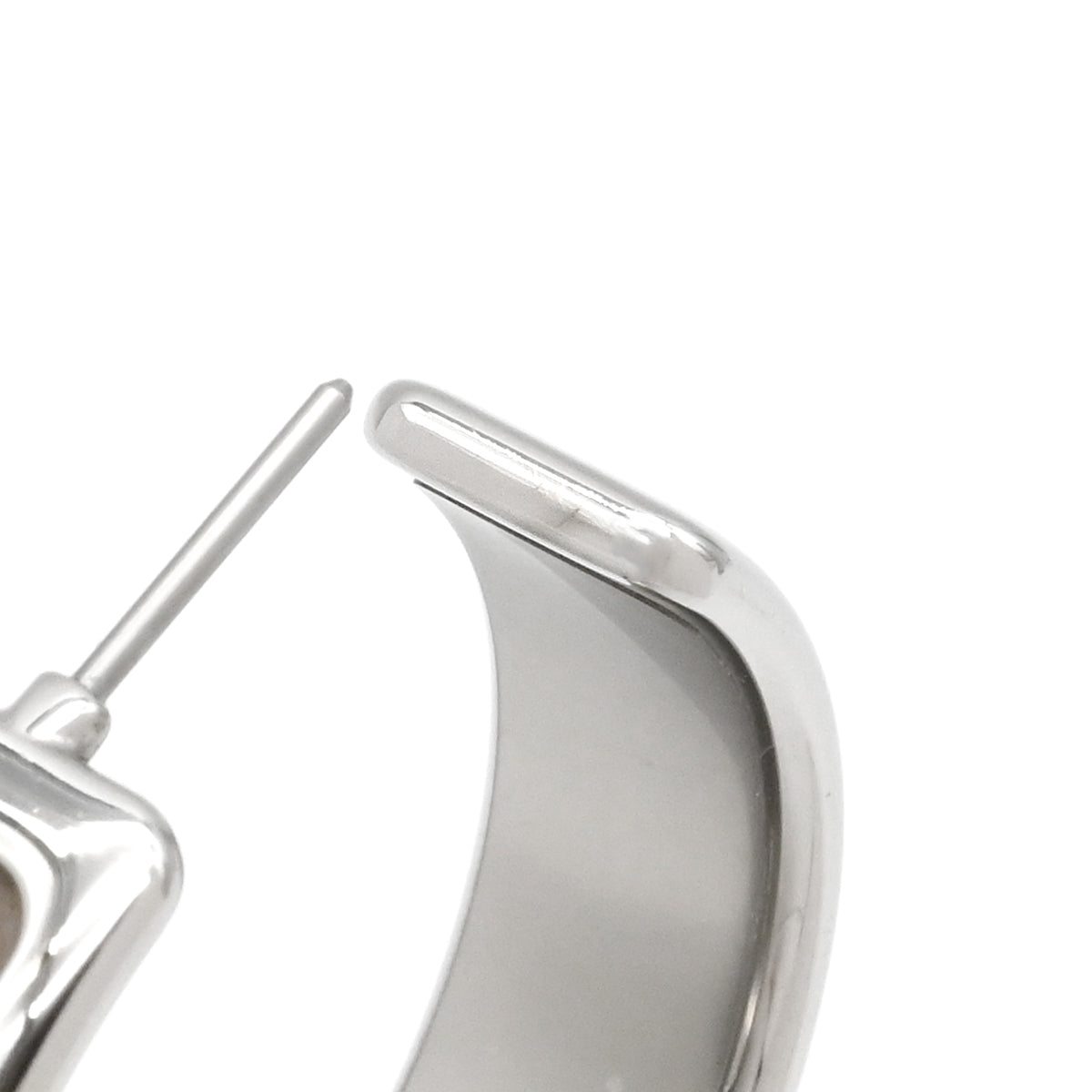 エルメス HERMES オランプ エトゥープ ヴォーエプソン メタル ピアス