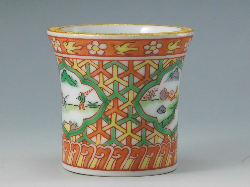 五代 三浦竹泉 色絵小文蓋置 | いとう鳳凰堂古美術店