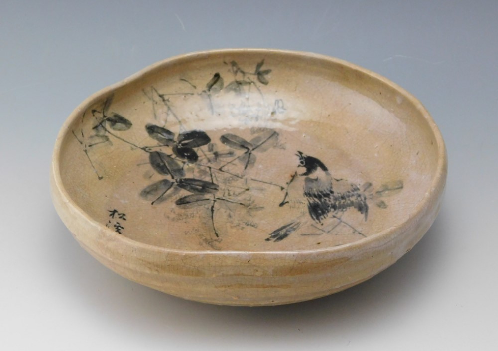 萩焼 泉流山 吉賀大雅 手焙 松林桂月 絵付 長期保管品 2025年最新